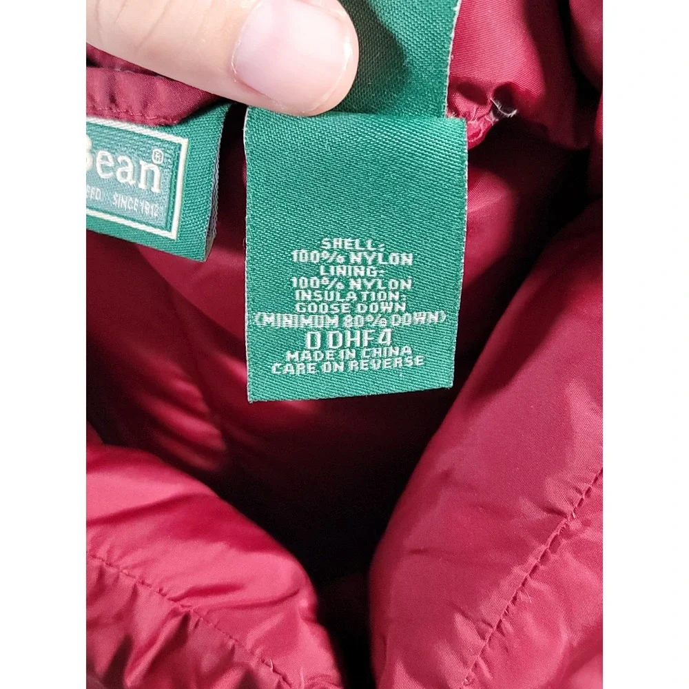 VTG LL Bean Goose Down Puffer Vest Snap Button Hiking Trail Camping XL Mens Warm